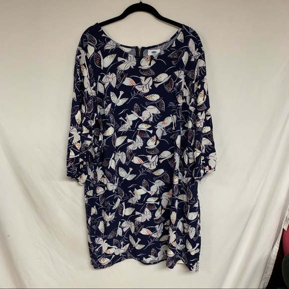 Old Navy Dress - Navy with Birds - Size XXL - Picture 2 of 7
